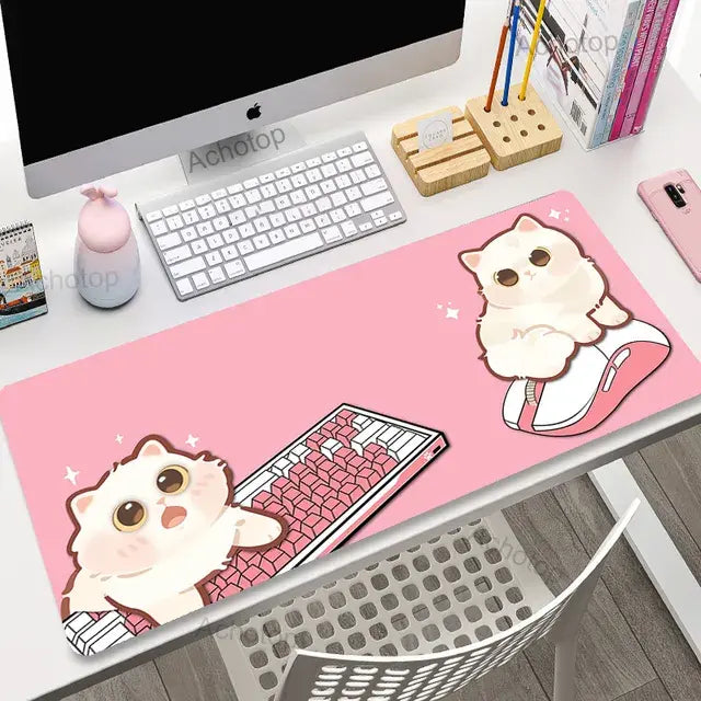 Cat Keyboard Mouse Pad Themed