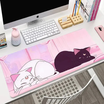 Luna and Artemis Sailor Moon Mouse Pad