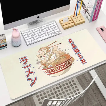 Ramen Cat Mouse Pad Themed